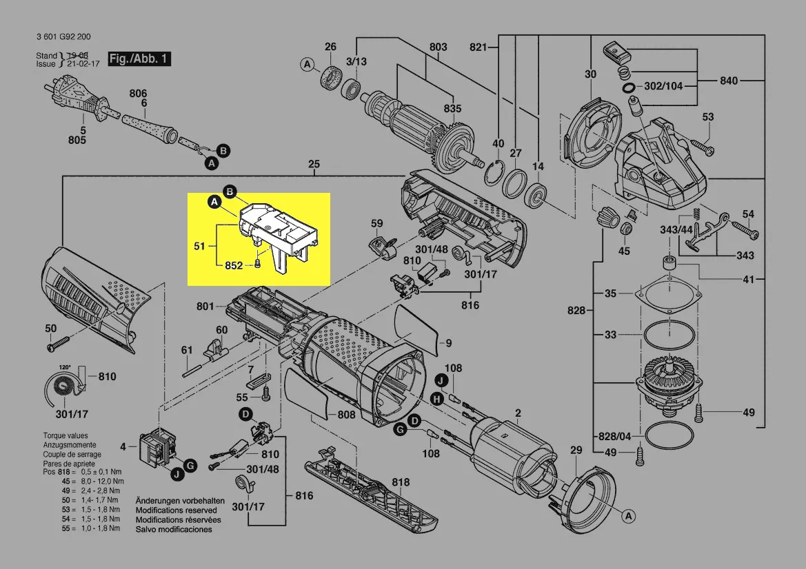 Variateur de vitesse réf. 1 600 A01 Z6C Bosch